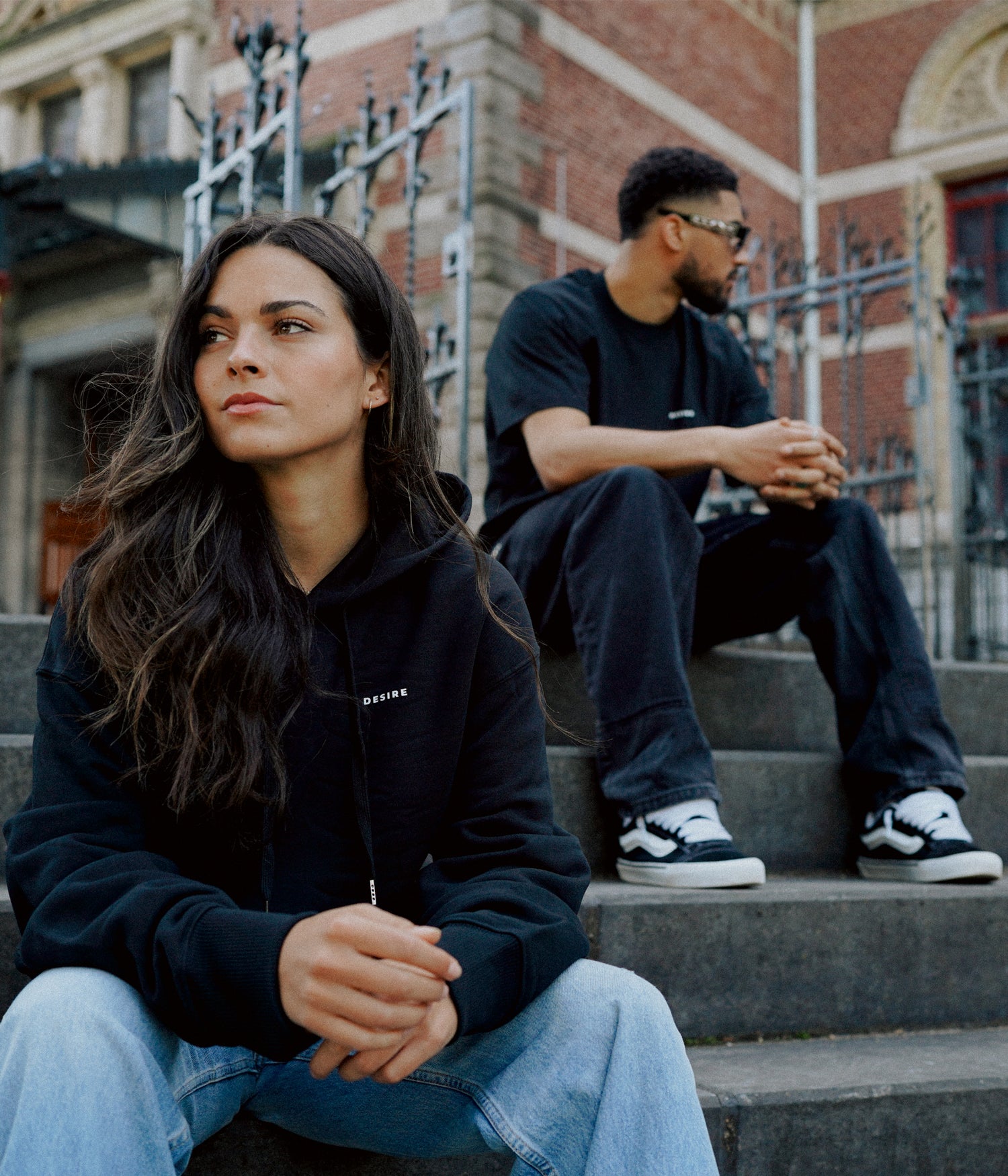 Statement Hoodie Black