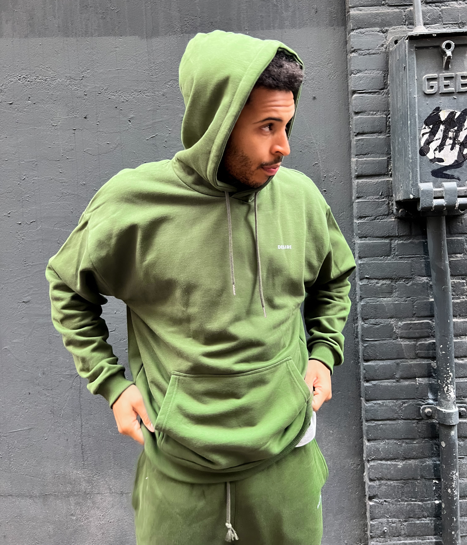 Desire Archive Hoodie – Deep Green